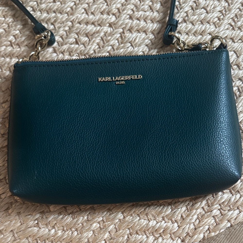 Karl Lagerfeld Dark Green Crossbody Bag